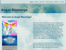 Tablet Screenshot of angelblessings.net